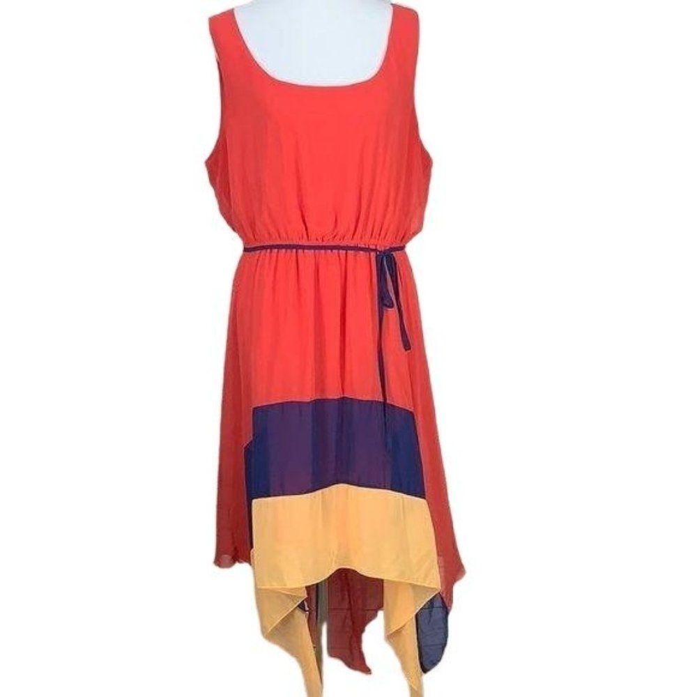 Paper Doll Plus Size Handkerchief‎ Hem 2x Dress